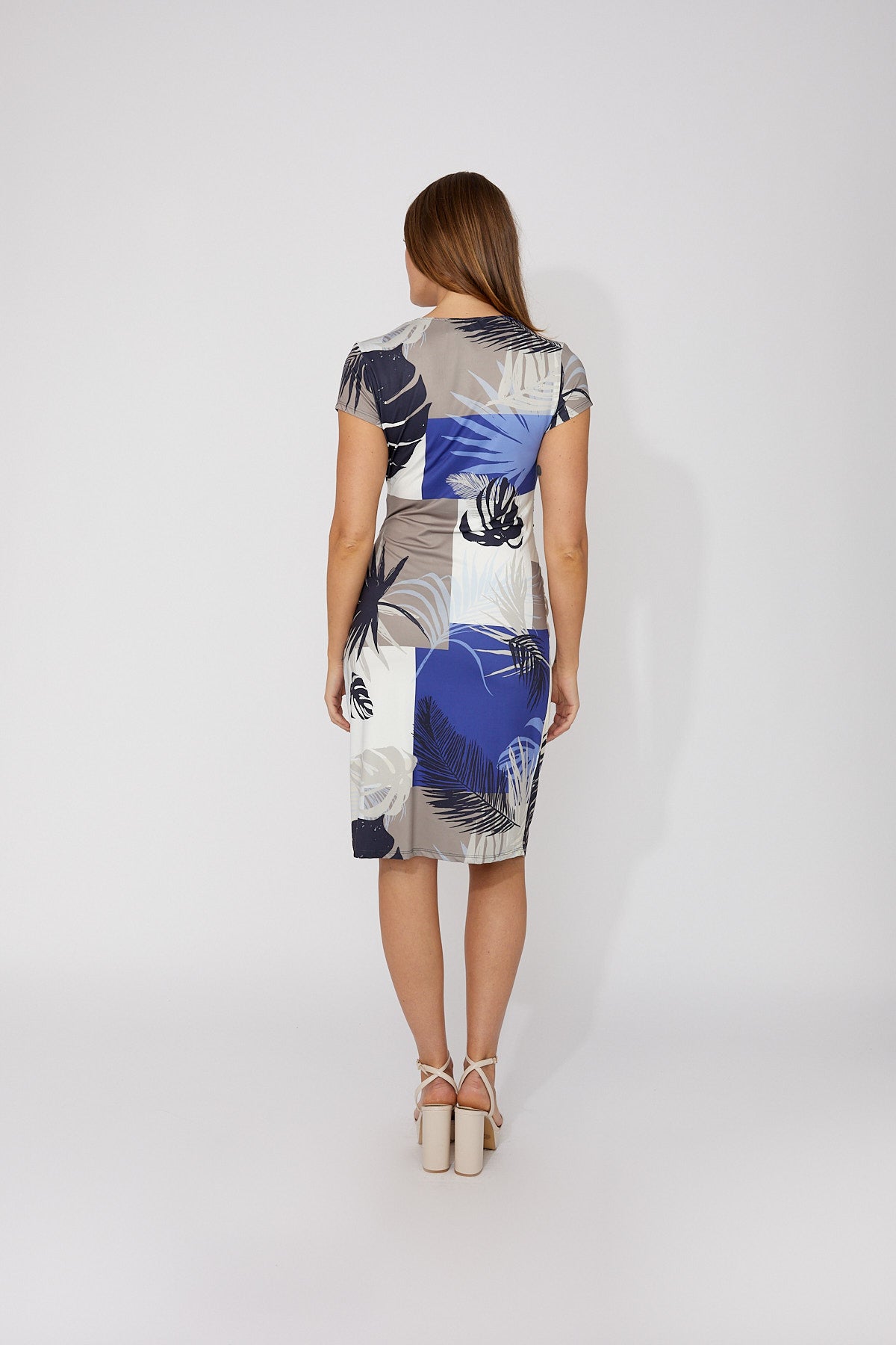 Frank Lyman Floral V-neck Wrap Dress Style 266427