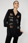 Frank Lyman Casual V-neck Long Sleeve Top Style 253824