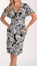 Frank Lyman Floral Wrap V-neck Dress Style 266407